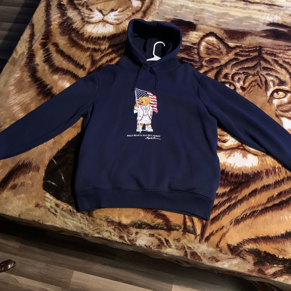 NWOT Ralph Lauren Polo Bear hoodie pullover XL